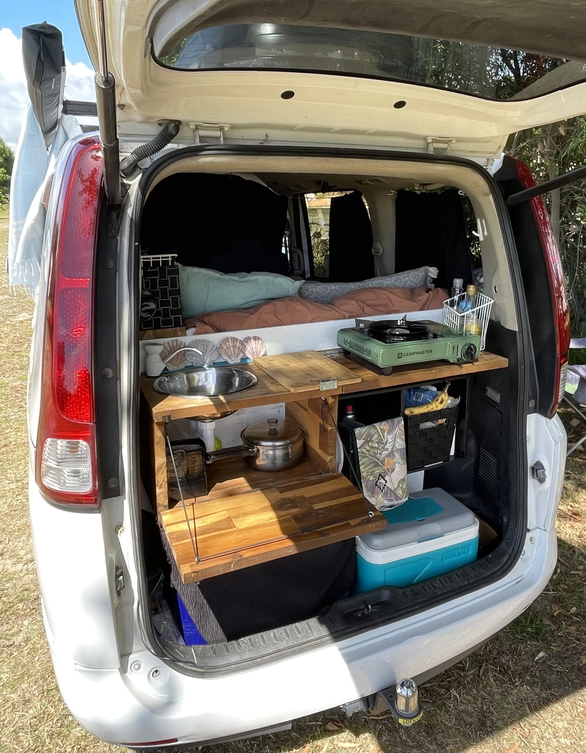 Interior kitchen in campervan